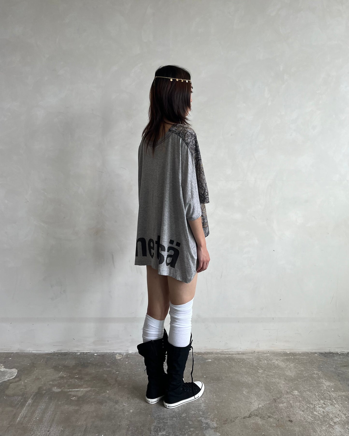 ZUCCA FOLIAGE OVERSIZED BATWING TOP