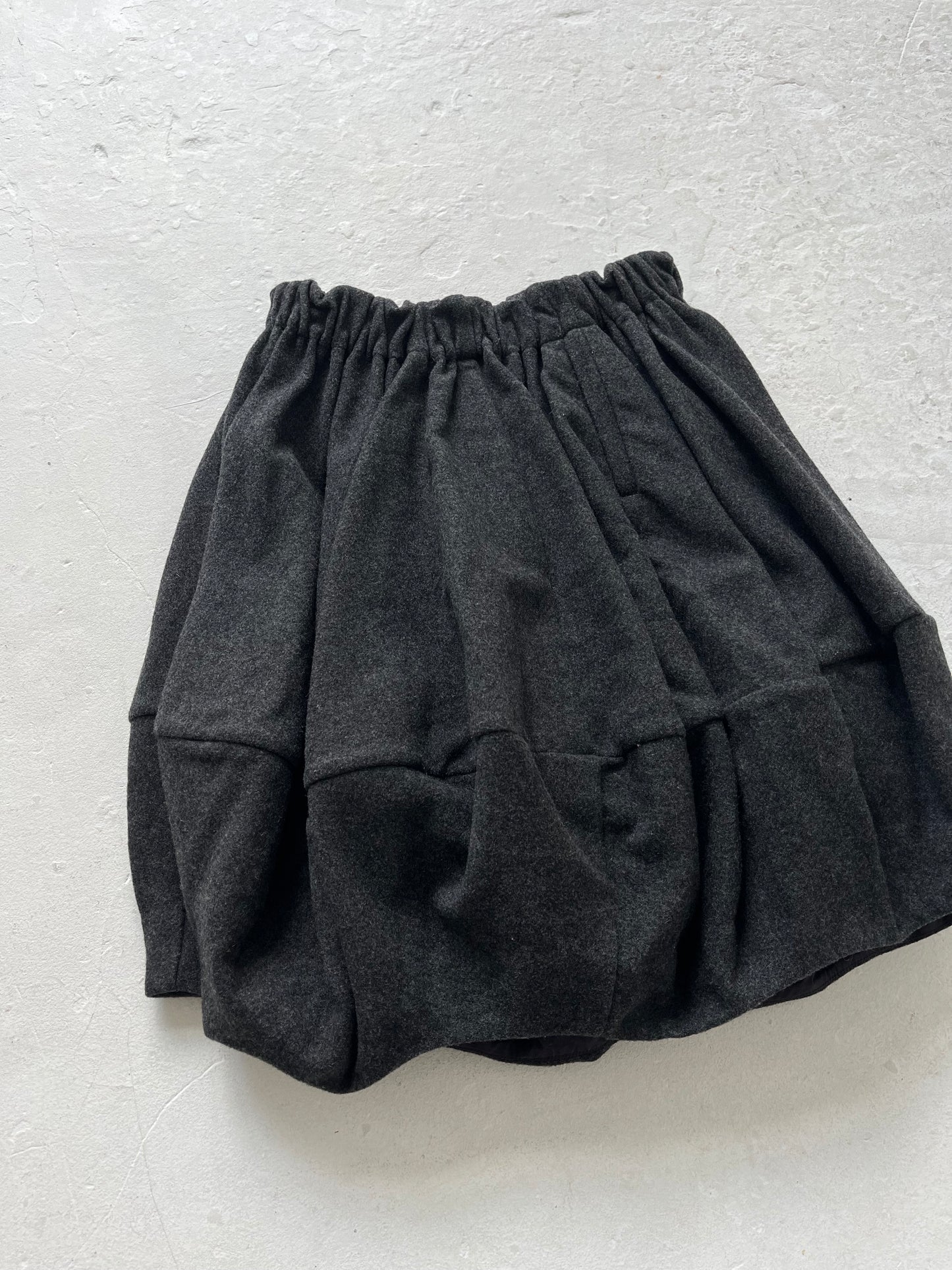 WOOL PUFF BUBBLE SKIRT