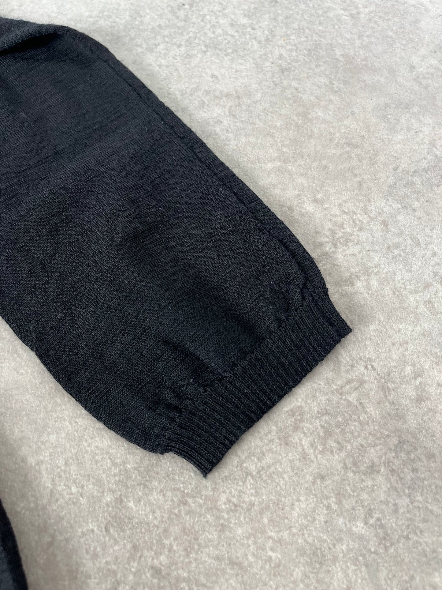 CDG PRE 1999 BLACK KNIT CARDIGAN