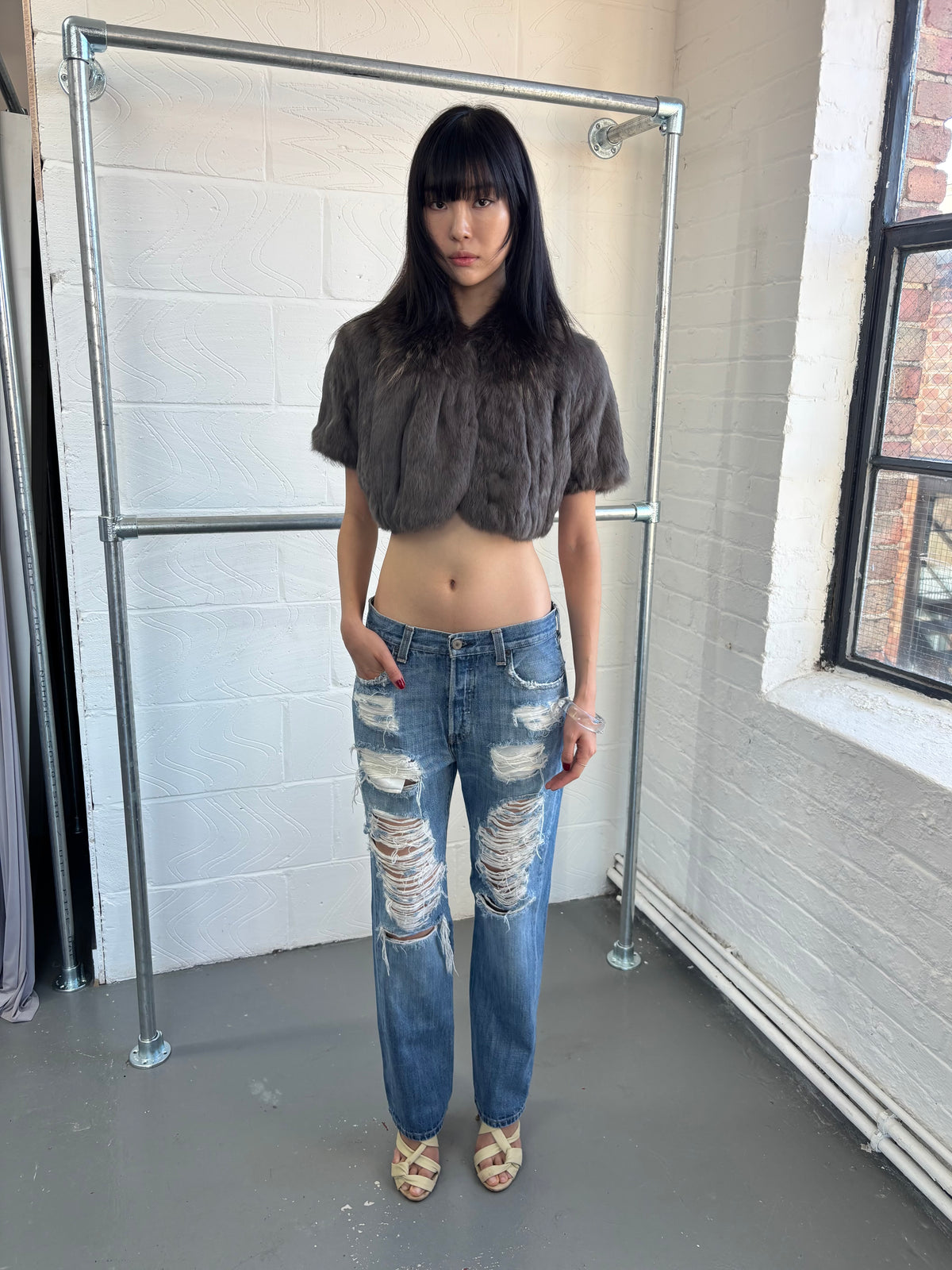 RABBIT FUR BOLERO