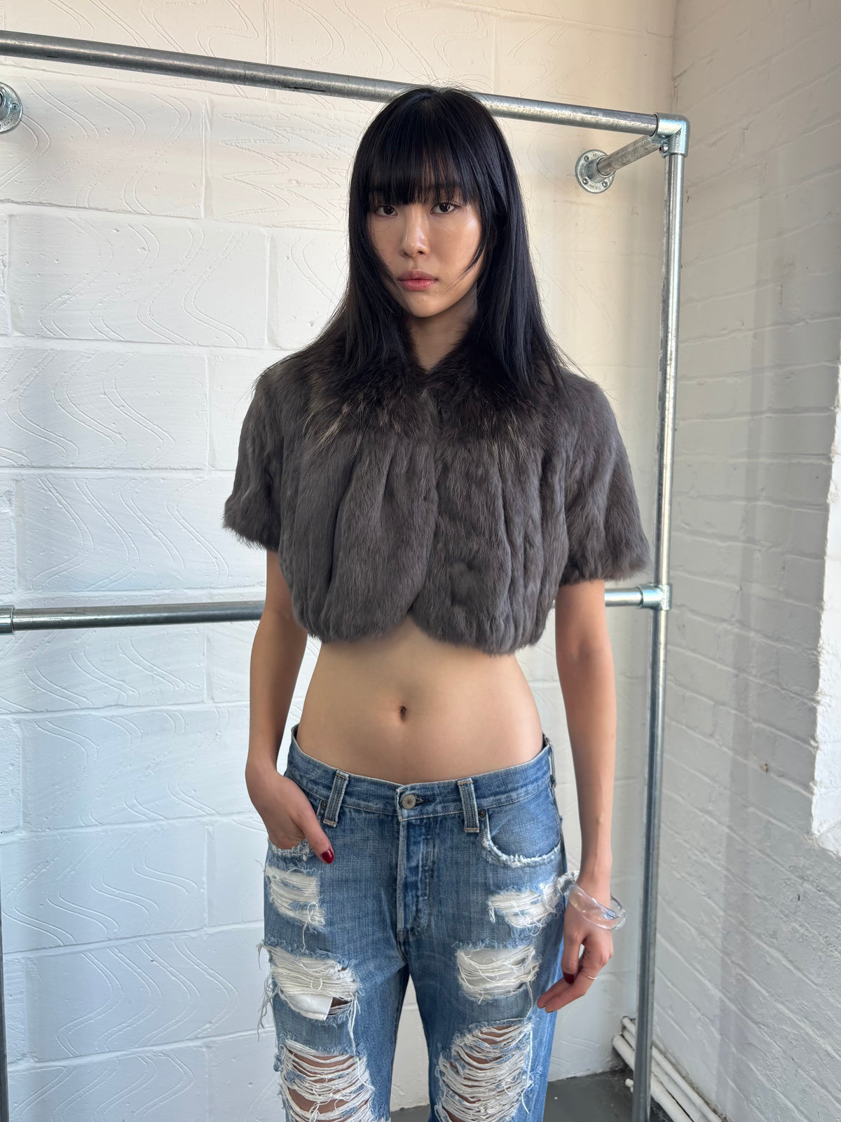 RABBIT FUR BOLERO