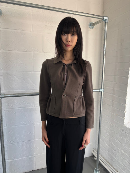 ZUCCA WOOL DECONSTRUCTED JACKET