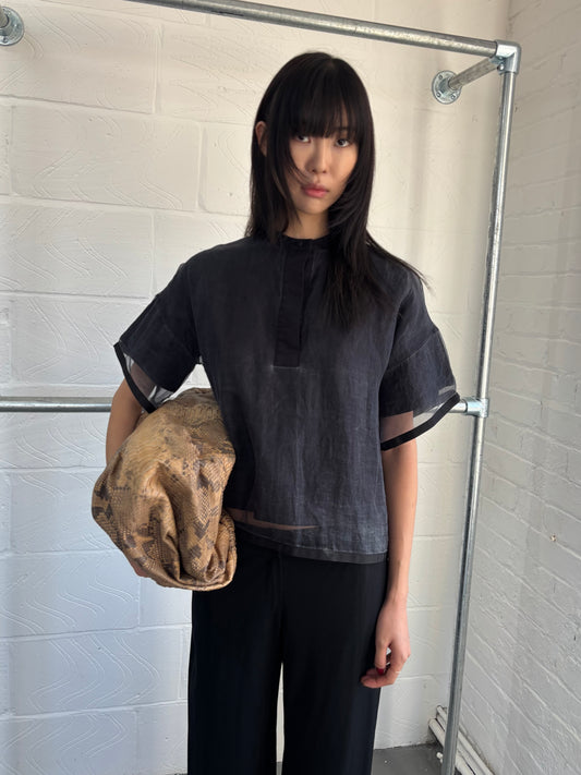 JAPANESE DESIGNER SILK TUNIC TOP