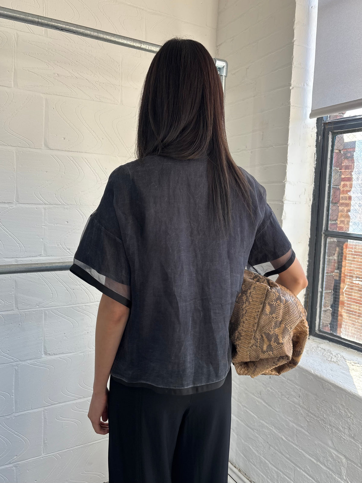 JAPANESE DESIGNER SILK TUNIC TOP