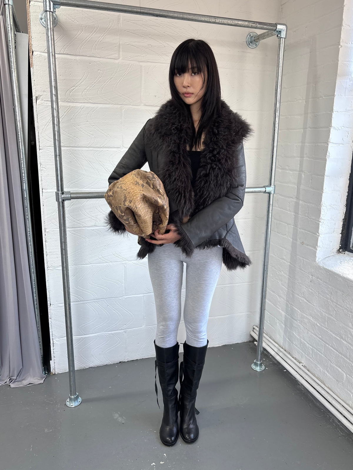 JAPANESE BRAND SHEEPSKIN SHEARLING JACKET