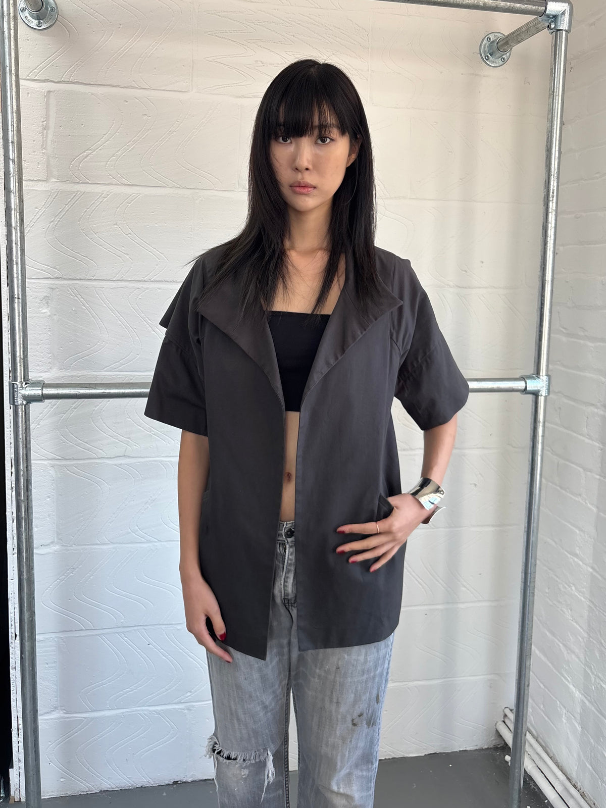 KOREAN BRAND BLAZER WITH CUT OUT DETAIL
