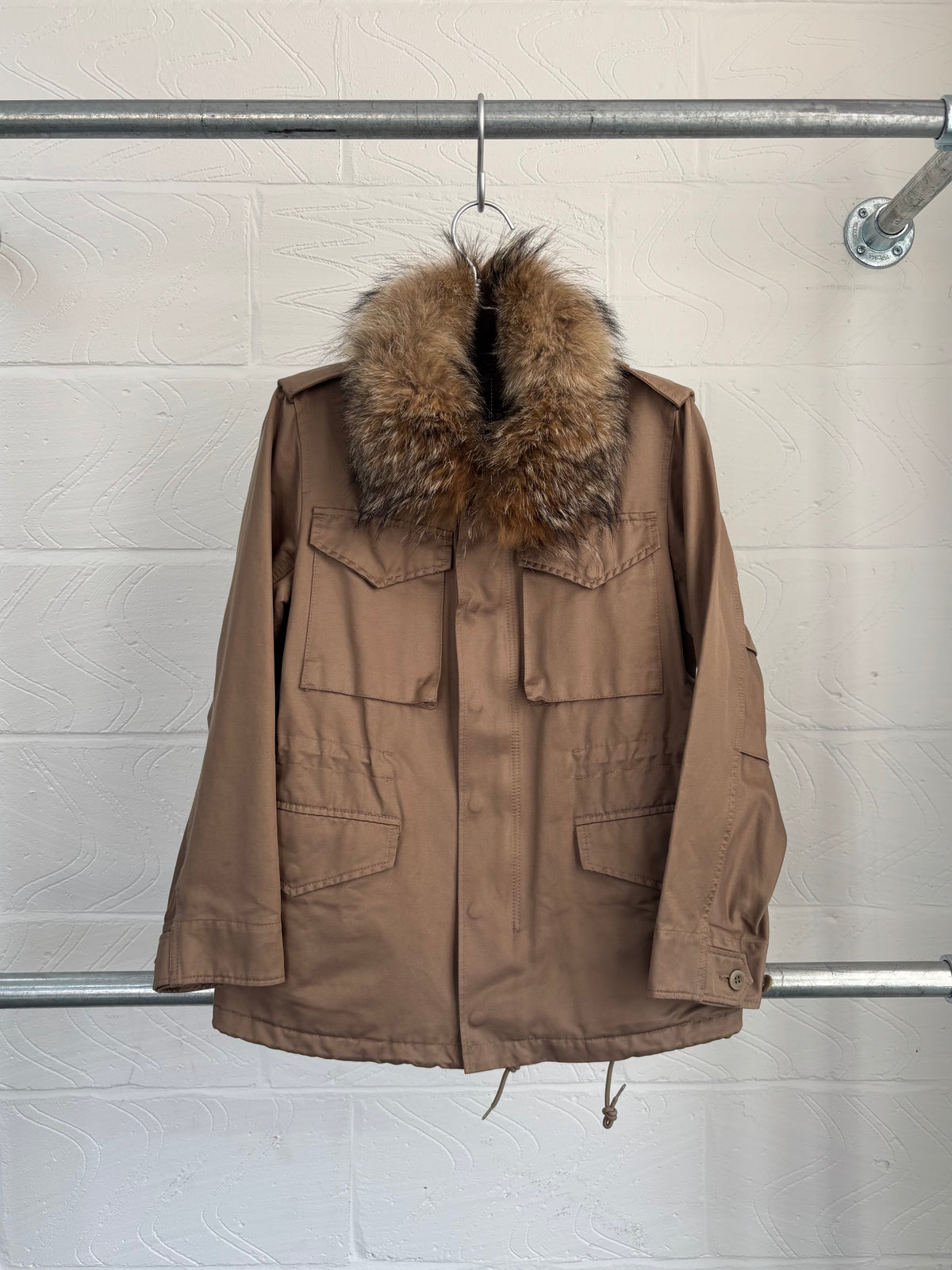 ZUCCA AW 2008 FUR COLLAR UTILITY JACKET