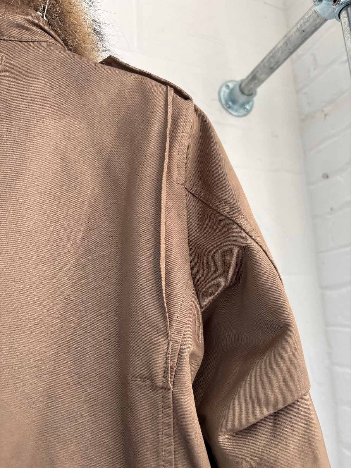 ZUCCA AW 2008 FUR COLLAR UTILITY JACKET