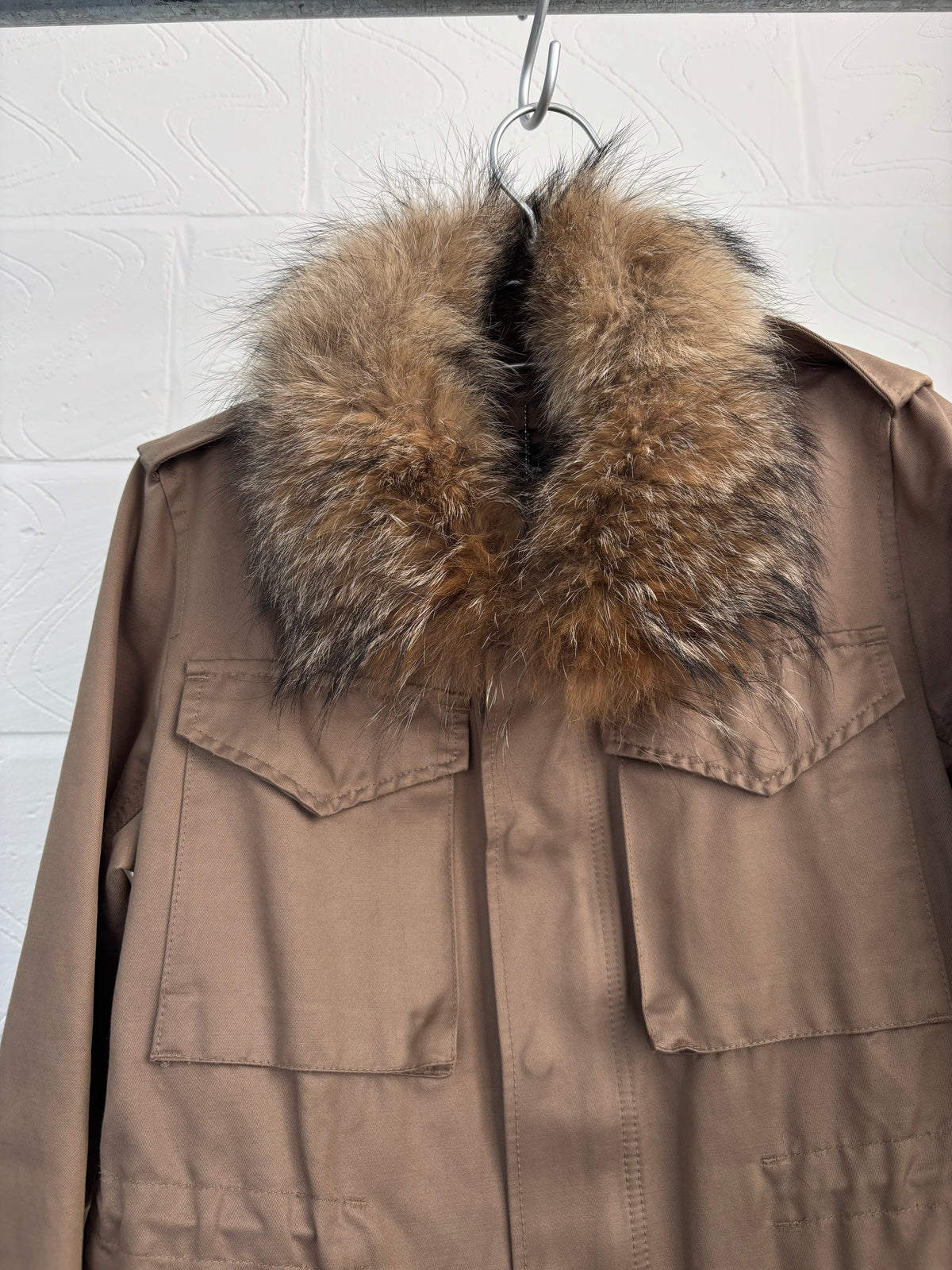 ZUCCA AW 2008 FUR COLLAR UTILITY JACKET